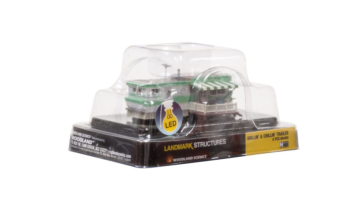 Woodland Scenics BR4950 N Built-Up Grillin & Chillin Trailer Woodland Scenics TRAINS - N SCALE