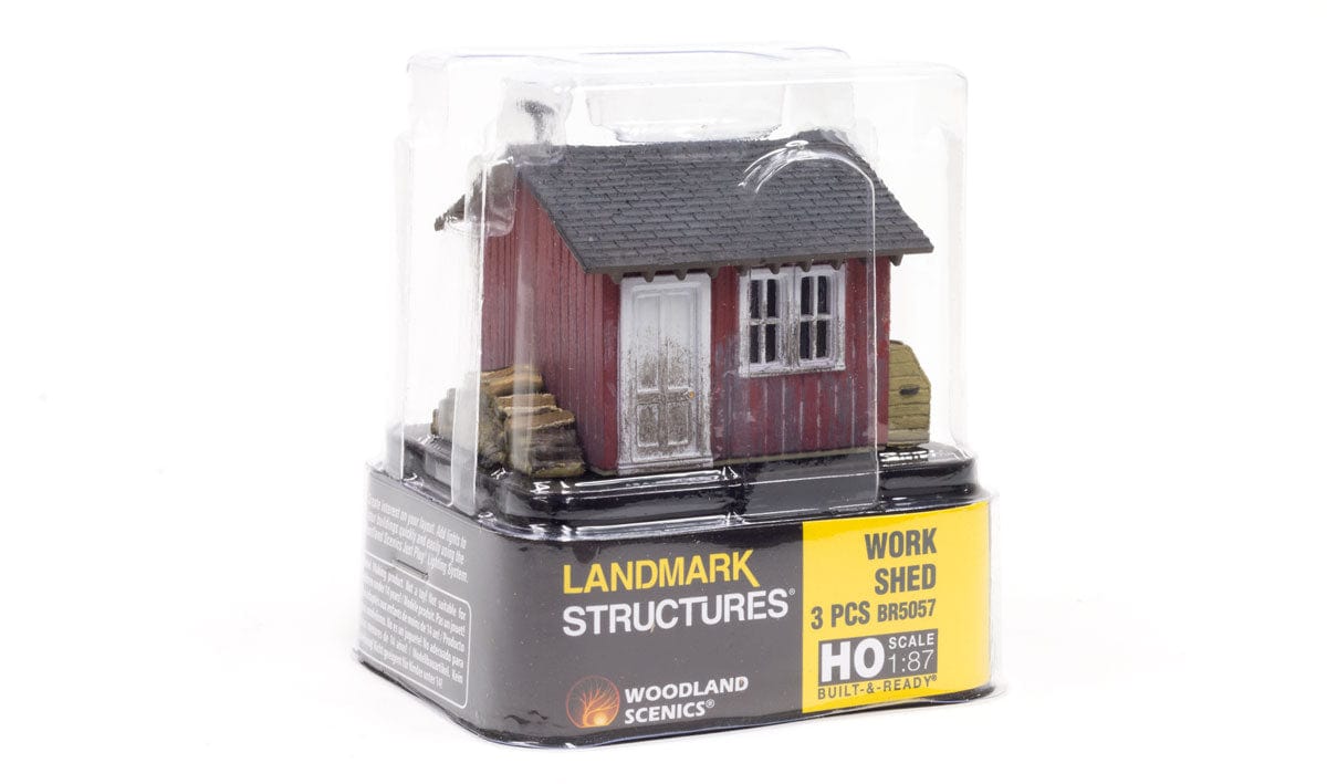 Woodland Scenics BR5057 HO Built-Up Work Shed Woodland Scenics TRAINS - HO/OO SCALE