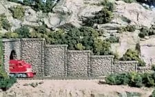Woodland Scenics C1161 N Retaining Wall Random Stone (6pcs) Woodland Scenics TRAINS - N SCALE