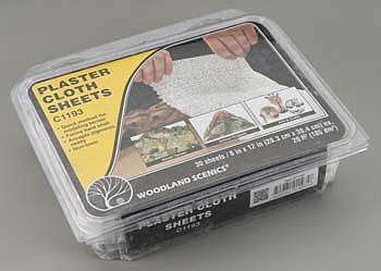 Woodland Scenics C1193 Plaster Cloth Sheets Woodland Scenics TRAINS - SCENERY
