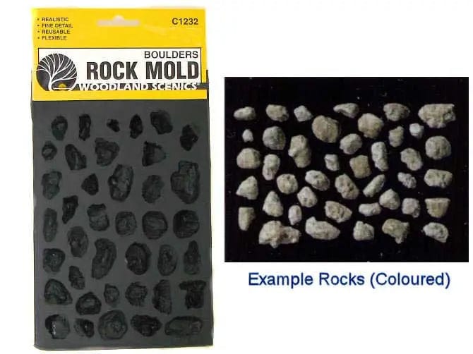 Woodland Scenics C1232 Rock Mold, Boulders Woodland Scenics TRAINS - SCENERY