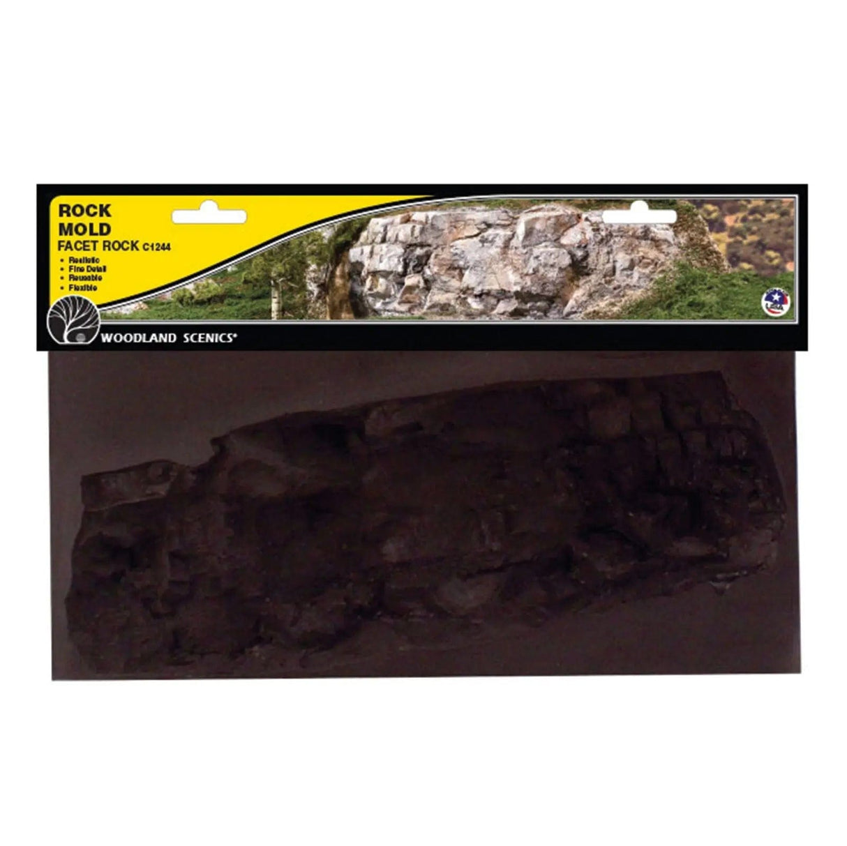 Woodland Scenics C1244 Rock Mold, Facet Rock Woodland Scenics TRAINS - SCENERY