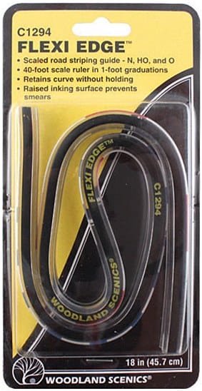 Woodland Scenics C1294 Flexi Edge Road Striping Guide Woodland Scenics TRAINS - SCENERY