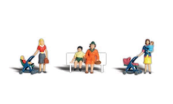 Woodland Scenics HO Moms And Kids Woodland Scenics TRAINS - HO/OO SCALE