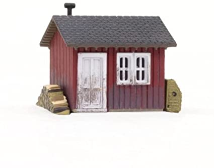 Woodland Scenics N Built-Up Work Shed Woodland Scenics TRAINS - N SCALE