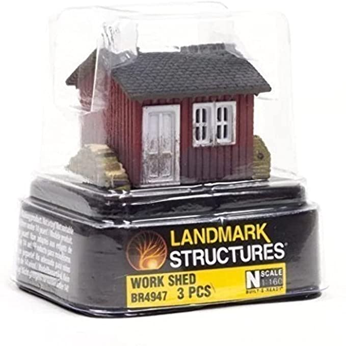 Woodland Scenics N Built-Up Work Shed Woodland Scenics TRAINS - N SCALE