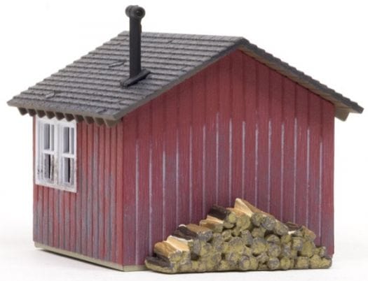 Woodland Scenics N Built-Up Work Shed Woodland Scenics TRAINS - N SCALE