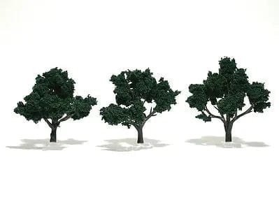 Woodland Scenics Ready Made Trees Dark Green 3-4in (3pcs) Woodland Scenics TRAINS - SCENERY