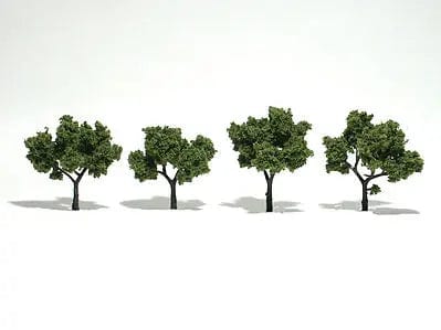 Woodland Scenics Ready Made Trees Light Green 2-3in (4pcs) Woodland Scenics TRAINS - SCENERY