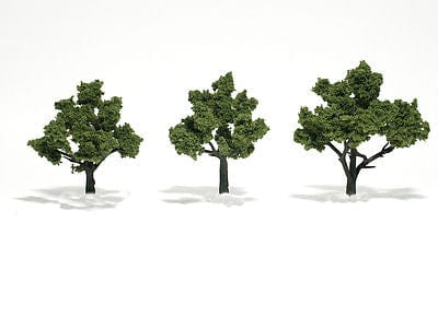 Woodland Scenics Ready Made Trees Light Green 3-4in (3pcs) Woodland Scenics TRAINS - SCENERY