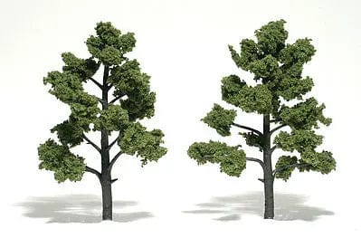 Woodland Scenics Ready Made Trees Light Green 5-6in (2pcs) Woodland Scenics TRAINS - SCENERY