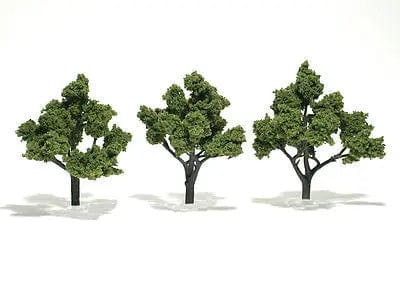 Woodland Scenics TR1509 Ready-Made Tree, Light Green 4-5in (3pcs) Woodland Scenics TRAINS - SCENERY
