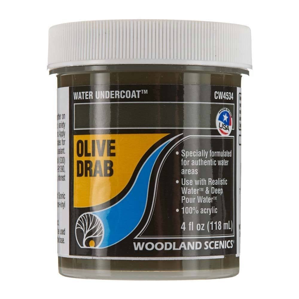Woodland Scenics Water Undercoat, Olive Drab Woodland Scenics TRAINS - SCENERY