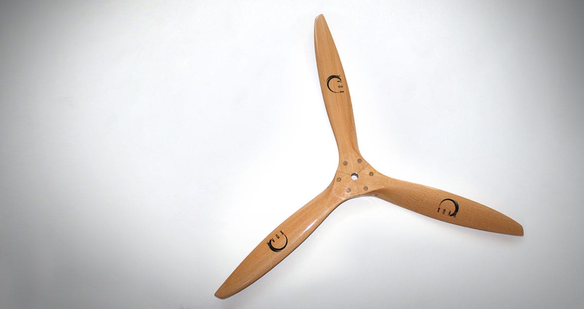 Xoar PJI 21x8 3 Blade Wooden Propeller XOAR RC PLANES - PARTS