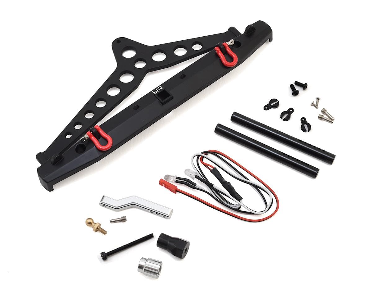 Yeah Racing Aluminum Rear Bumper w/Spare Tire Mount Yeah Racing RC CARS - PARTS