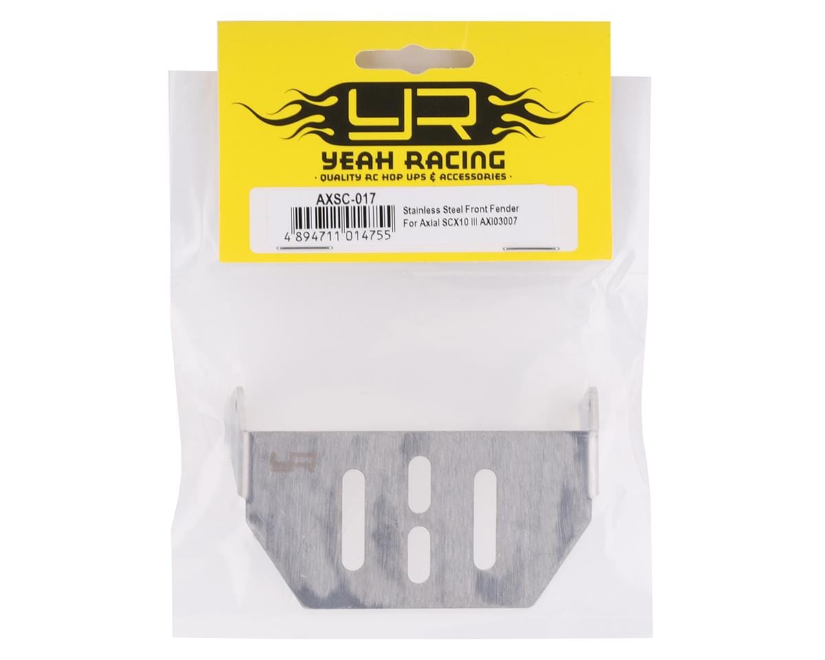 Yeah Racing Axial SCX10 III Stainless Steel Front Upper Skid Plate - Hobbytech Toys