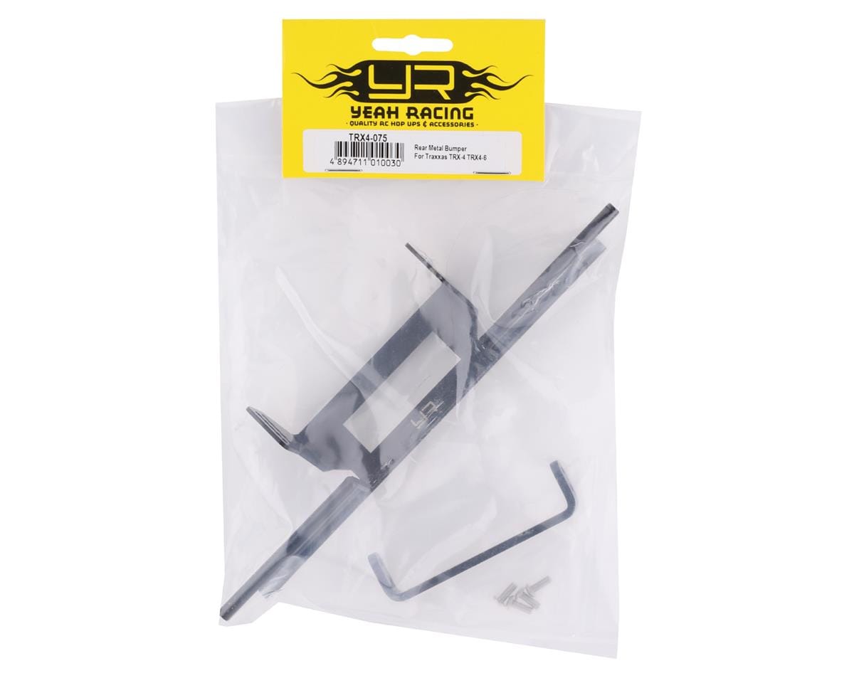 Yeah Racing Traxxas TRX-4/TRX-6 Metal Rear Bumper (Black) - Hobbytech Toys