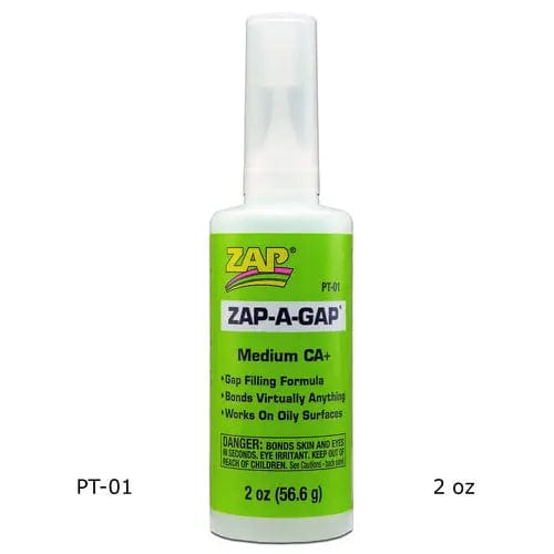 Zap Pt01 Zap-A-Gap 2oz Bottle Green Zap Glue SUPPLIES
