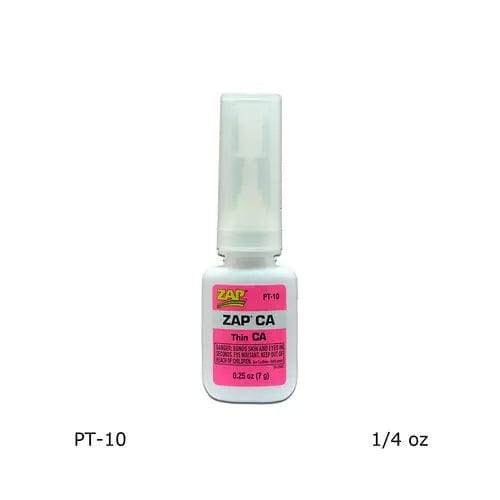 Zap Pt10 Zap-A-Gap Thin 1/4oz Bottle Pink Zap Glue SUPPLIES