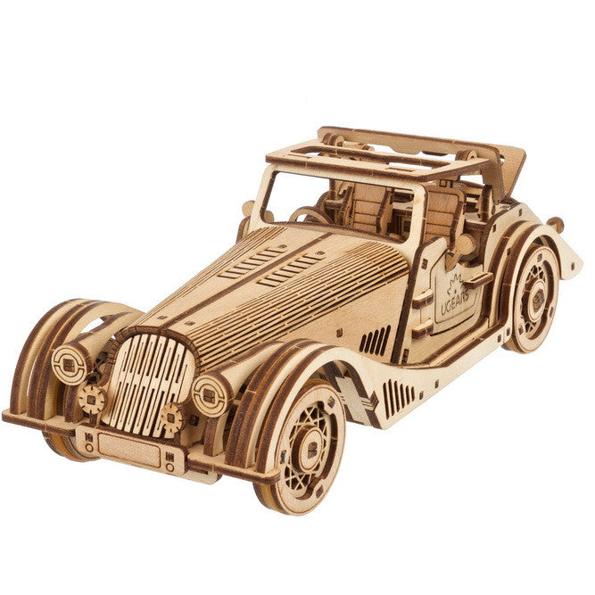 Ugears 70202 Sports Car - Rapid Mouse Wooden Model Kit - Hobbytech Toys