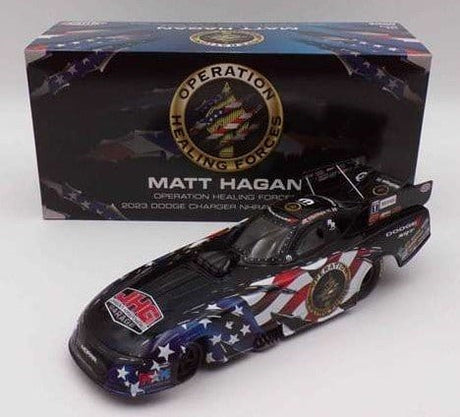 1/24 2023 Matt Hagan Operation Healing Force NHRA Mopar Funny Car Diecast Model - Hobbytech Toys