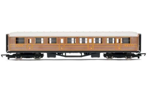 Hornby R4332 OO Scale Railroad LNER Composite Coach - Era 3