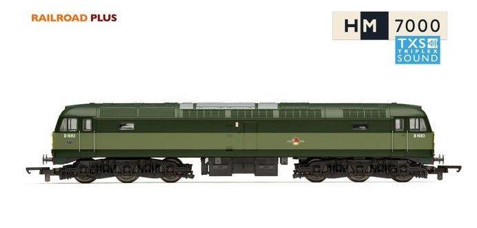 Hornby R30182TXS OO Scale Railroad Plus BR Class 47 Co-Co D1683 - Era 6 (Sound Fitted)