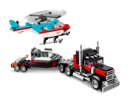 LEGO 31146 Creator Flatbed Truck with Helicopter - Hobbytech Toys