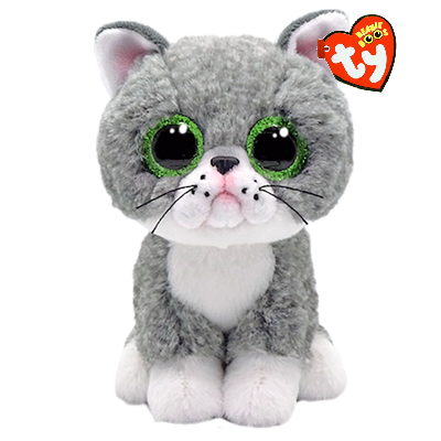 TY Beanie Boos FERGUS - Gray Cat Reg - Hobbytech Toys