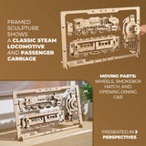 UGears 70207 Steam Express 2.5D Wooden Puzzle - Hobbytech Toys