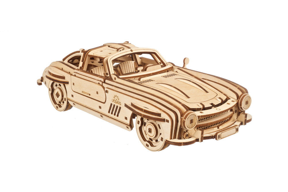 Ugears 70205 Winged Sports Coupe Wooden Model Kit - Hobbytech Toys