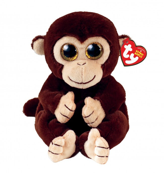 TY Beanie Bellies MATTEO - Brown Monkey Clip - Hobbytech Toys