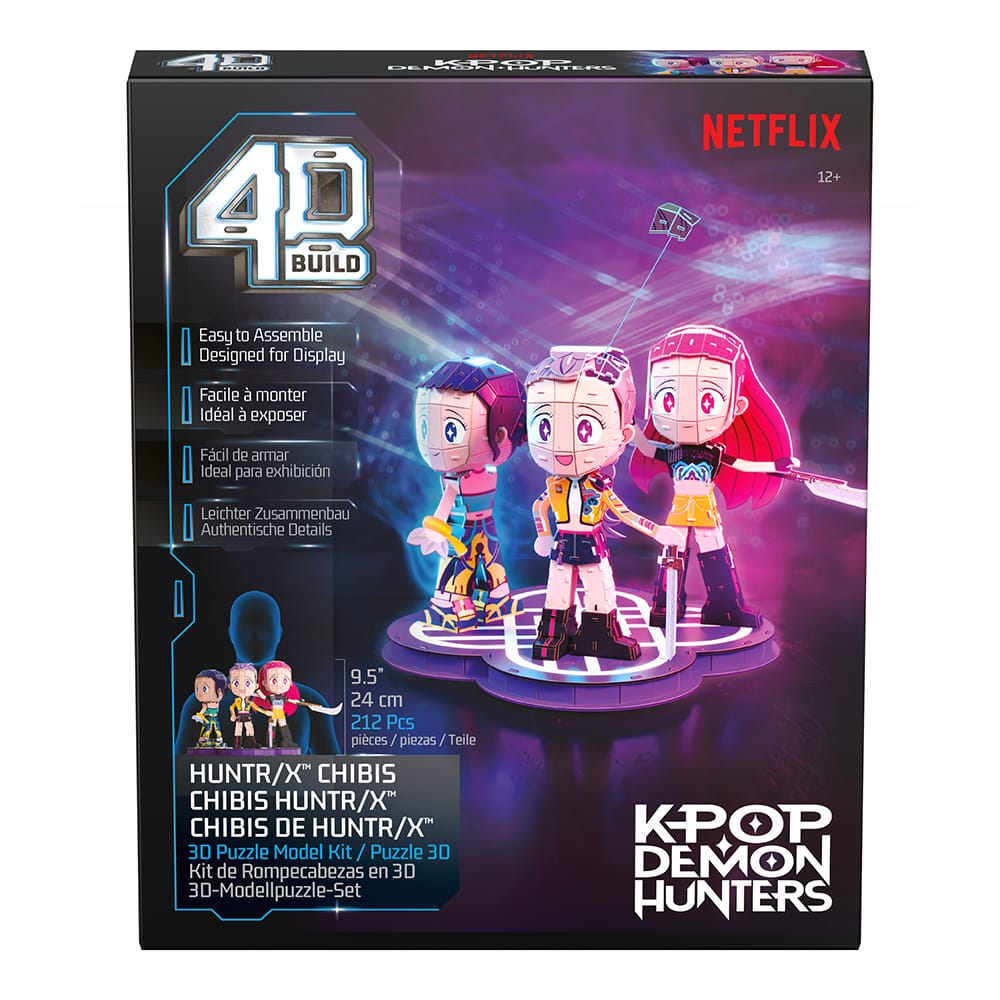 4D Build Kpop Demon Hunters Huntrix Chibi Set