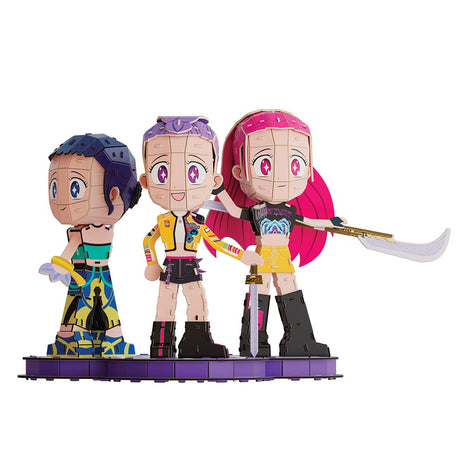4D Build Kpop Demon Hunters Huntrix Chibi Set