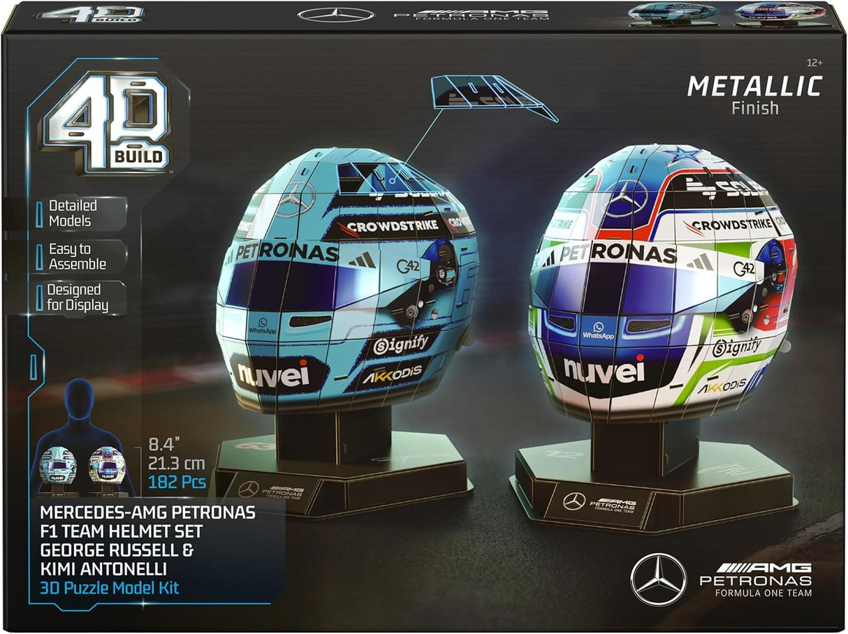 4D Build - Mercedes F1 Helmet Set