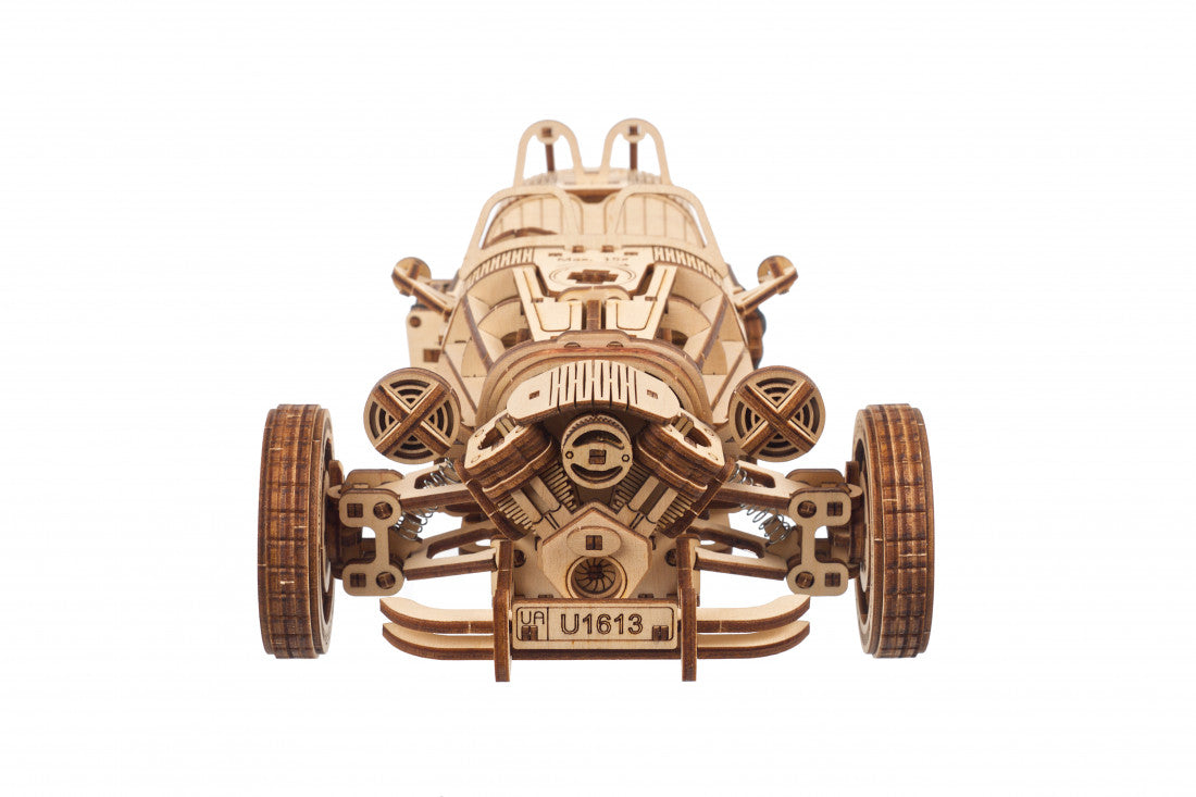 Ugears 70216 Three-Wheeler UGR-S Wooden Model Kit - Hobbytech Toys