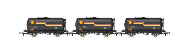 Hornby R60259 OO Scale Shell TTA Tank Wagon Triple Pack - Era 8