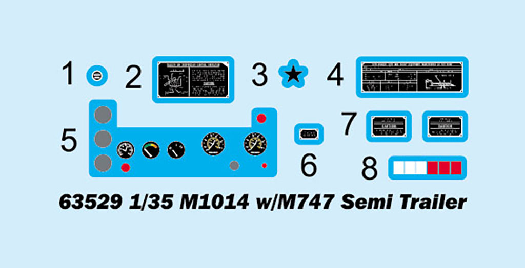 I Love Kit 1/35 M1014 w/M747 Semi Trailer Plastic Model Kit - Hobbytech Toys