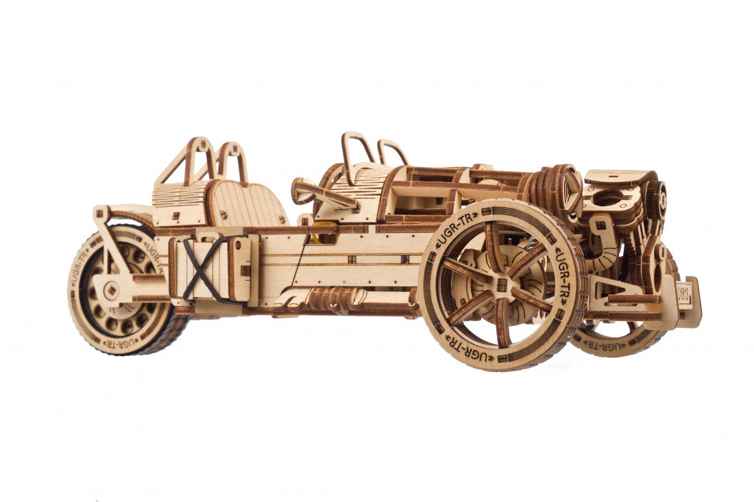 Ugears 70216 Three-Wheeler UGR-S Wooden Model Kit - Hobbytech Toys