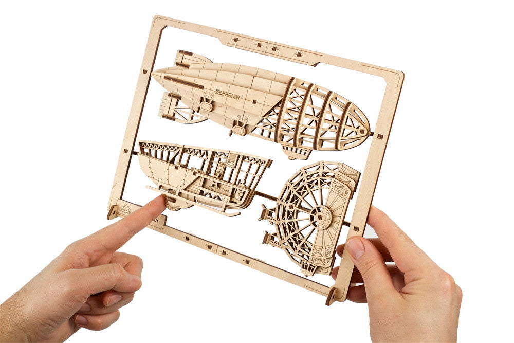 UGears 70208 Zeppelin 2.5D Wooden Puzzle - Hobbytech Toys