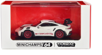 Tarmac 1/64 Porsche 911 (992) GT3 RS - White/Red - Hobbytech Toys