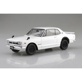 Aoshima 1/24 Snap KPGC10 Skyline HT 2000 GT-R 1971 White