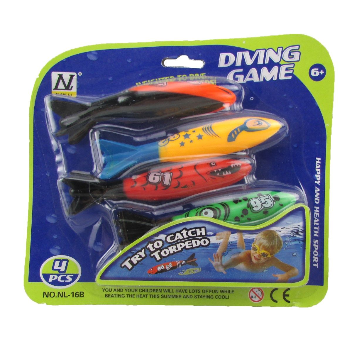 Dive Torpedos 4 Pack Assorted - Hobbytech Toys
