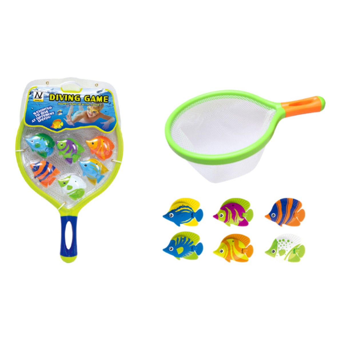 Fish Diving Game With Net - Hobbytech Toys