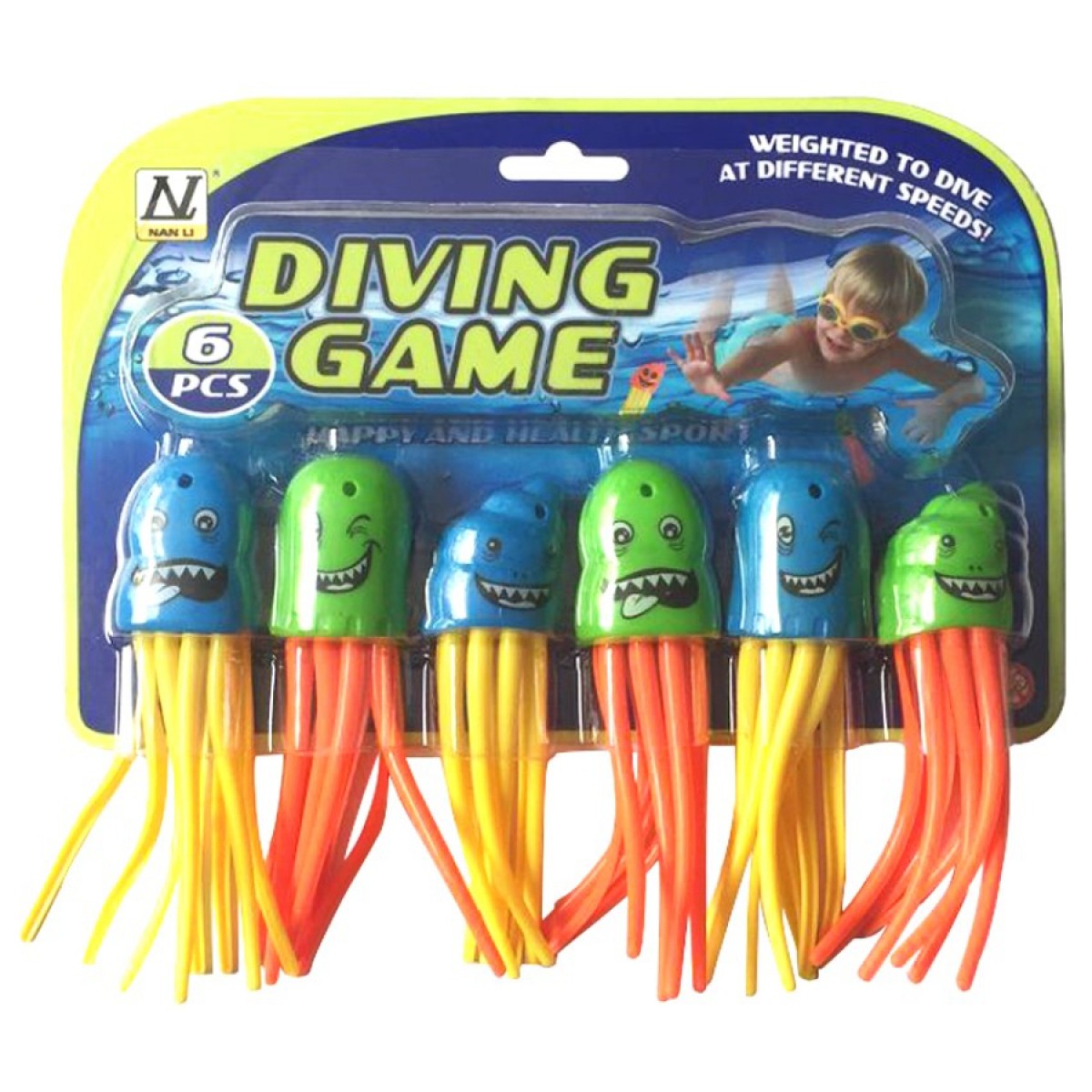 Diving Jellyfish 6pc Pack Assorted - Hobbytech Toys