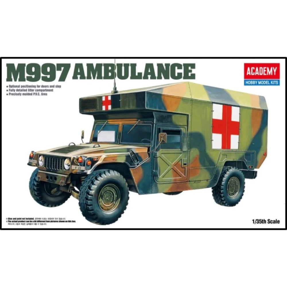 Academy 1/35 M997 Maxi Ambulance Plastic Model Kit