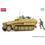 Academy 1/35 German Sd.kfz.251 Ausf.C Plastic Model Kit - Hobbytech Toys