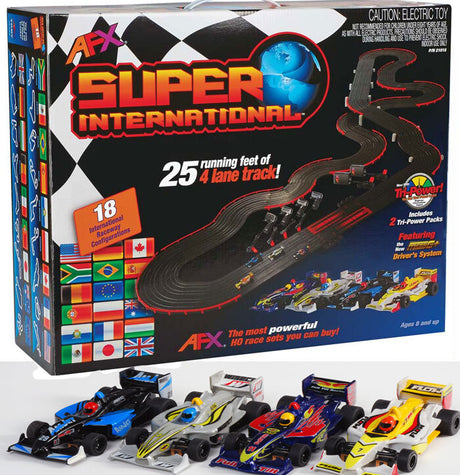 AFX 21018 Super International 4 Lane Starter Set - Hobbytech Toys