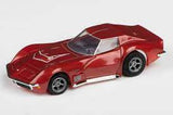 Shiny red 1970 Corvette LT1 slot car model by AFX, ready for high-speed racing action.