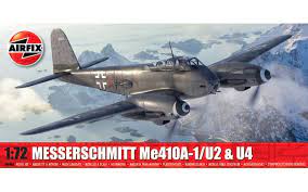 Airfix A04066 1/72 Messerschmitt Me410A-1/U2 & U4 Plastic Model Kit - Hobbytech Toys